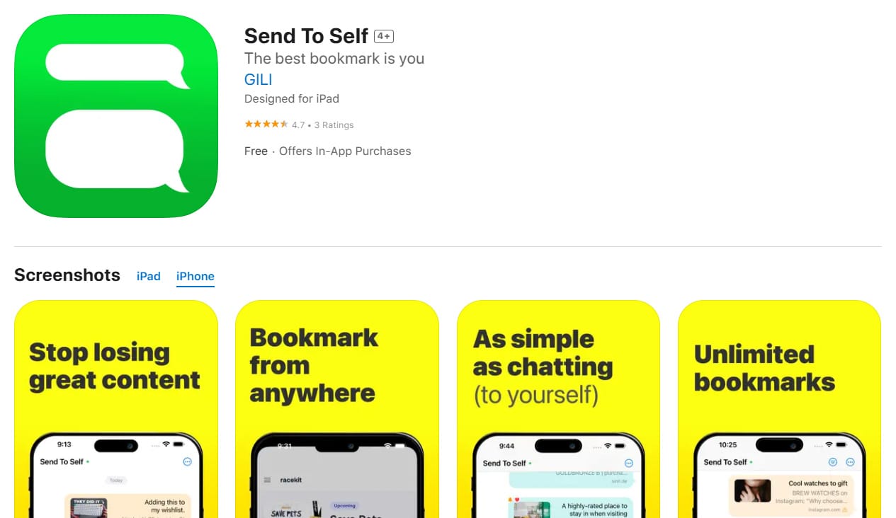 Send to Self Launches: Say Goodbye to Texting Yourself Reels & Links You'll Never Find Again